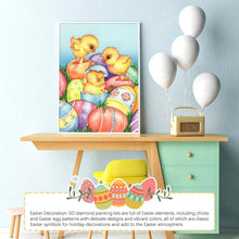 Load image into Gallery viewer, THREE LITTLE CHICKS . DIAMOND ART by MishL