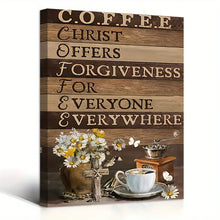 Load image into Gallery viewer, COFFEE . CANVAS ART by MishL