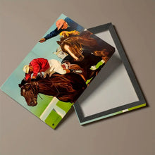 Load image into Gallery viewer, HORSERACING . CANVAS ART by MishL