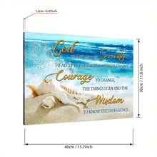 Load image into Gallery viewer, GOD GRANT ME THE SERENITY . CANVAS ART by MishL