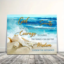 Load image into Gallery viewer, GOD GRANT ME THE SERENITY . CANVAS ART by MishL
