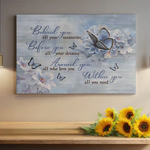 Load image into Gallery viewer, BEHIND YOU . BUTTERFLIES . CANVAS ART by MishL