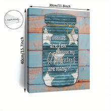 Load image into Gallery viewer, MY WORRIES ARE FEW . CANVAS ART by MishL