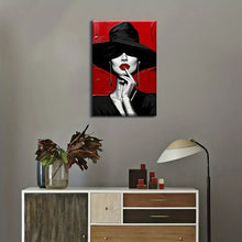 Load image into Gallery viewer, MYSTERIOUS LADY . CANVAS ART by MishL