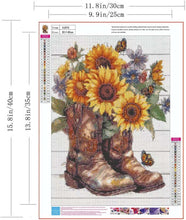 Load image into Gallery viewer, COWGIRL BOOTS . DIAMOND ART by MishL