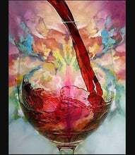 Load image into Gallery viewer, WINE ENVY . DIAMOND ART by MishL