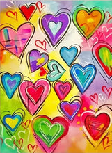 Load image into Gallery viewer, HEART MEDLEY . DIAMOND ART by MishL