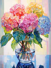 Load image into Gallery viewer, HYDRANGEA'S . DIAMOND ART by MishL