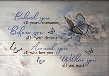 Load image into Gallery viewer, BEHIND YOU . BUTTERFLIES . CANVAS ART by MishL