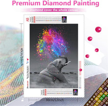 Load image into Gallery viewer, ELEPHANT DUST . DIAMOND ART by MishL