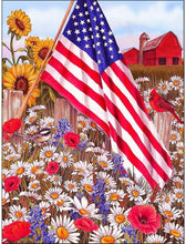 Load image into Gallery viewer, AMERICAN BEAUTY . DIAMOND ART by MishL