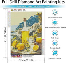 Load image into Gallery viewer, LEMONCELLO . DIAMOND ART by MishL
