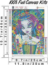 Load image into Gallery viewer, DIAMOND GIRL . DIAMOND ART by MishL