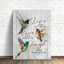Load image into Gallery viewer, LIVE . LOVE . LAUGH . CANVAS ART by MishL