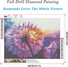 Load image into Gallery viewer, DANDELION . DIAMOND ART by MishL