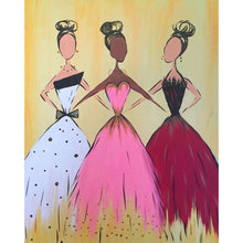 Load image into Gallery viewer, THREE LADIES . DIAMOND ART by MishL