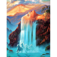Load image into Gallery viewer, HUMAN WATERFALL . DIAMOND ART by MishL