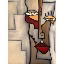 Load image into Gallery viewer, ABSTRACT FACE . DIAMOND ART by MishL