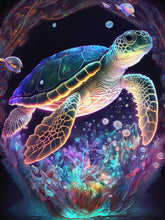 Load image into Gallery viewer, SEA TURTLE . DIAMOND ART by MishL