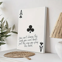 Load image into Gallery viewer, ACE OF CLUBS . CANVAS ART by MishL