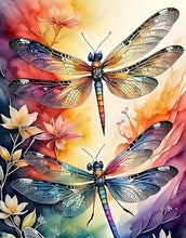 Load image into Gallery viewer, DRAGONFLIES . DIAMOND ART by MishL