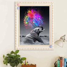 Load image into Gallery viewer, ELEPHANT DUST . DIAMOND ART by MishL