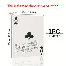 Load image into Gallery viewer, ACE OF CLUBS . CANVAS ART by MishL
