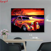 Load image into Gallery viewer, CALIFORNIA SUNSET . DIAMOND ART by MishL