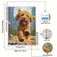 Load image into Gallery viewer, GOLDEN DOODLE . DIAMOND PAINTING by MishL
