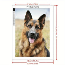Load image into Gallery viewer, GERMAN SHEPARD . DIAMOND ART by MishL
