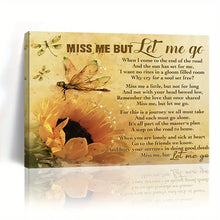 Load image into Gallery viewer, MISS ME BUT LET ME GO . CANVAS WALL ART
