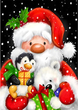 Load image into Gallery viewer, SANTA &amp; FRIENDS . DIAMOND PAINTING
