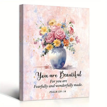 Load image into Gallery viewer, YOU ARE BEAUTIFUL . CANVAS WALL ART
