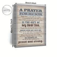 Load image into Gallery viewer, A PRAYER FOR MY SON . CANVAS WALL ART
