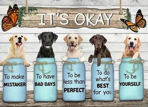 IT'S OKAY TO HAVE BAD DAYS . CANVAS WALL ART