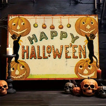 Load image into Gallery viewer, HAPPY HALLOWEEN . CANVAS WALL ART
