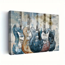 Load image into Gallery viewer, FESTIVAL OF GUITARS . CANVAS WALL ART
