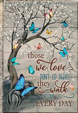 Load image into Gallery viewer, THOSE WE LOVE DON&#39;T GO AWAY . CANVAS WALL ART
