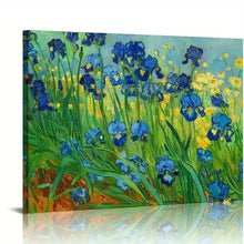 Load image into Gallery viewer, BLUE IRISES . CANVAS WALL ART
