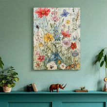 Load image into Gallery viewer, WILDFLOWERS . CANVAS WALL ART
