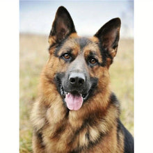 Load image into Gallery viewer, GERMAN SHEPARD . DIAMOND ART by MishL
