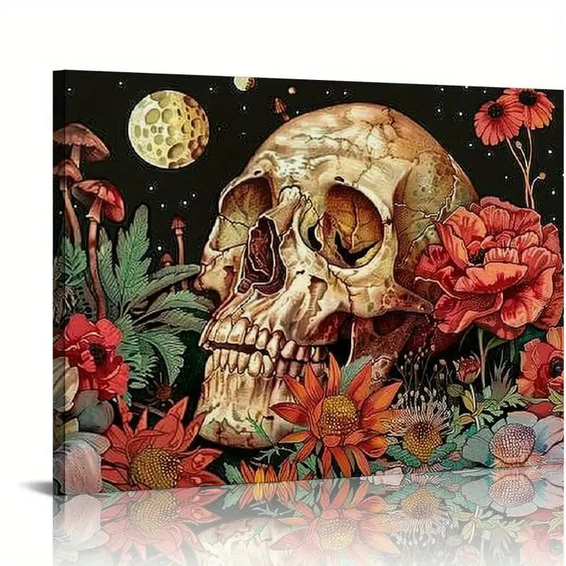 SKELETON . CANVAS WALL ART