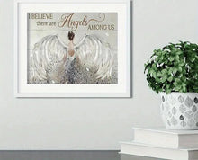 Load image into Gallery viewer, I BELIEVE THERE ARE ANGELS AMONG US . CANVAS WALL ART
