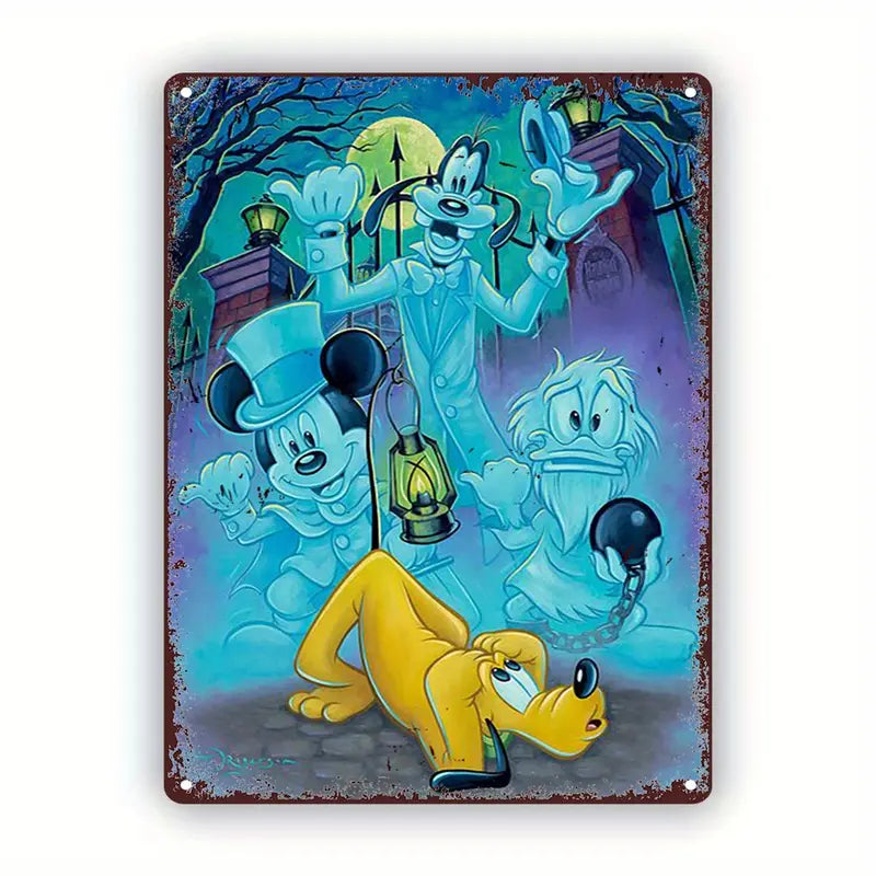 SPOOKY DISNEY . CANVAS WALL ART