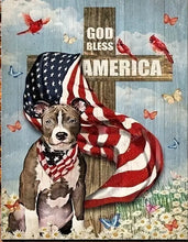 Load image into Gallery viewer, GOD BLESS AMERICA . CANVAS WALL ART
