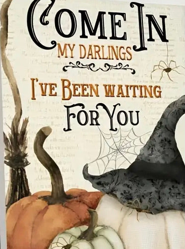 COME IN MY DARLINGS . CANVAS WALL ART