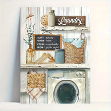 Load image into Gallery viewer, LAUNDRY . CANVAS WALL ART
