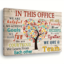 Load image into Gallery viewer, IN THIS OFFICE WE ARE HELPFUL . CANVAS WALL ART
