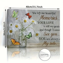 Load image into Gallery viewer, YOU LEFT ME BEAUTIFUL MEMORIES . CANVAS WALL ART
