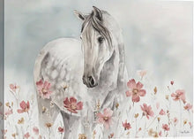 Load image into Gallery viewer, WHITE HORSE . CANVAS WALL ART
